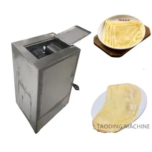 Mesin pembuat tepung tortilla komersial biaya sedikit pembuat roti mesin pembuat roti melengkung pita