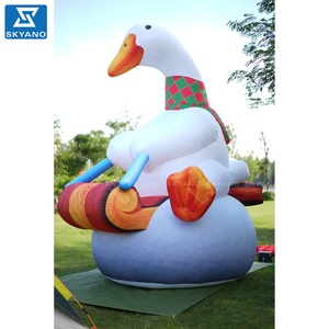 <span class=keywords><strong>Oie</strong></span> gonflable de dessin animé, mascotte gonflable de dessin animé, modèle animal gonflable pour la publicité commerciale des restaurants - Product Image 2