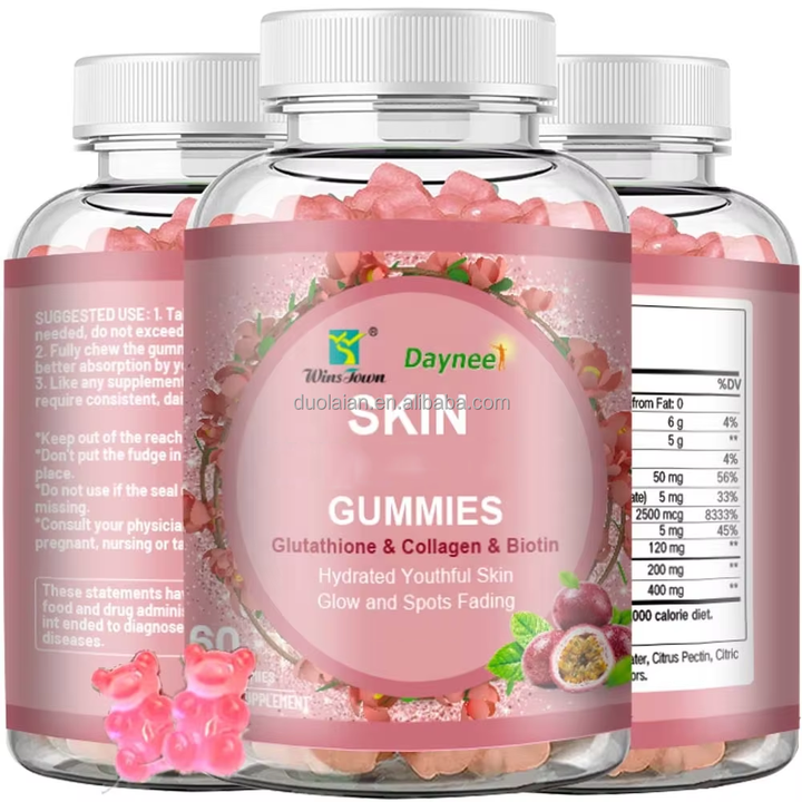 soft glow glutathione Advanced Healthy Gummies Skin Lighting L-glutathione Candy With Collagen Food Supplement For Skin Fudge Gummy كريم لتفاوت لون البشرة Please Select: Box Only/ Push Set:Box Only/No set Dihexa Peptide Capsules |