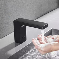 Robinet de lavabo à capteur, robinet économiseur d'eau, robinetterie en laiton, robinet automatique sans contact, robinet de lavabo de salle de bain