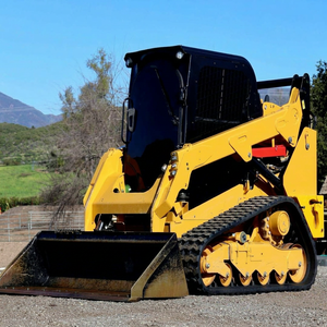 Cargadora de cadenas diésel Cat 259D3 usada para construcción y trabajos agrícolas, cucharón de alta capacidad de carga, cargadora usada económica. - Product Image 1
