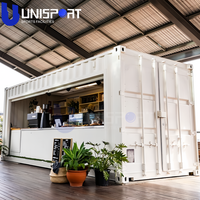 Conteneur préfabriqué moderne Café Boutique Café en plein air Bar Conteneur d'expédition Kiosque Portable Restaurant Design