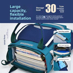 Borsa Unisex in Nylon Oxford per Studenti, per Lezioni Extra Scolastiche, Libri, Studio, Compiti e Attività Artistiche - Product Image 4