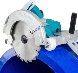Portable Rotary <b>Plastic</b> Pipe Chain PE PVC <b>Saw</b> Cutter 500mm - 1200 mm - Product Image 2