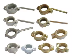 Écrous de béquille en acier forgé pour échafaudage, accessoires de béquille réglables, manchon de béquille avec écrou et béquille - Product Image 2