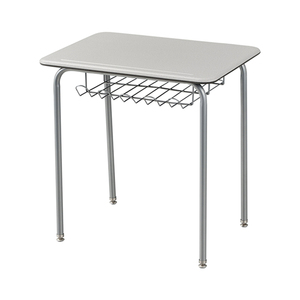 Pupitre d'écolier rectangulaire à façade ouverte avec panier à livres en fil d'<span class=keywords><strong>acier</strong></span> - Fournisseur de pupitres scolaires - Product Image 2