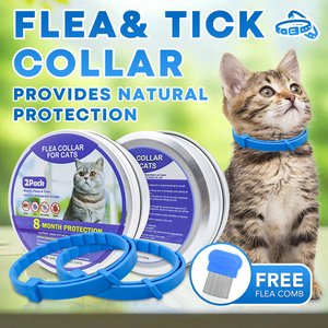 Kit de suppression des puces et des tiques <span class=keywords><strong>Collier</strong></span> <span class=keywords><strong>anti</strong></span>-puces personnalisable <span class=keywords><strong>Collier</strong></span> <span class=keywords><strong>anti</strong></span>-puces et <span class=keywords><strong>anti</strong></span>-tiques avec gouttes d'huile essentielle et peigne pour chien <span class=keywords><strong>chat</strong></span> - Product Image 4