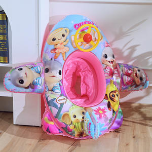 Flotador Inflable de Avión para Niños, Diseño de Dibujos Animados, Asiento Flotante para Piscina, Anti-Vuelco, de 1 a 6 Años - Product Image 3