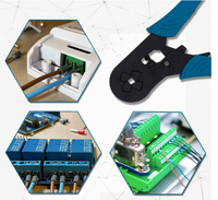 Pince à sertir HSC8 16-4 Outils de sertissage auto-réglables utilisés pour les manchons d'extrémité de câble de 6.0 à 16, 0mm2 (AWG10-5)