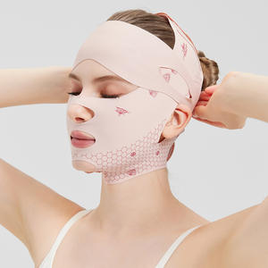 Venta al por mayor herramienta de belleza transpirable comodidad V línea de elevación máscara barbilla mejilla adelgazamiento vendaje con máscara de <span class=keywords><strong>ojos</strong></span> - Product Image 4