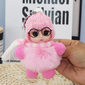 Cute <b>Sloth</b> Fun Light Keychain Plush Doll Cartoon Die-Cut Eco-Friendly Bag Hanging Embroidered Cotton Girl <b>Gift</b> for Wholesale - Product Image 6
