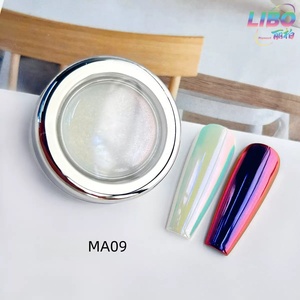 12 Couleurs Bright Moonlight Poudre Nail Art Perle Blanc Caméléon Chrome Poudre - Product Image 6