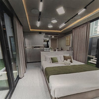 Fabricant Boda Usine Vente en gros Maison capsule spatiale personnalisée de 40 pieds Maison mobile de luxe avec fonction d'étanchéité