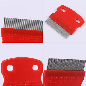 Pet <b>Flea</b> <b>Comb</b> Fine Toothed Double Hole <b>For</b> Dogs <b>Cats</b> <b>Flea</b> Removal Tool 5.8cm X 6.2cm - Product Image 3