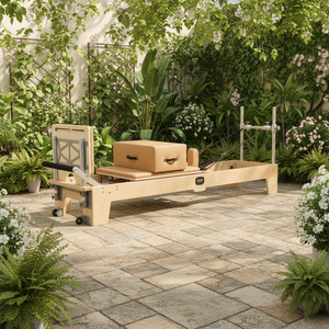 Macchina <span class=keywords><strong>Pilates</strong></span> <span class=keywords><strong>Reformer</strong></span> Professionale Bestseller in Legno d'Acero Regolabile <span class=keywords><strong>Benefici</strong></span> per la Salute Uso Universale Deren GH-88 - Product Image 1