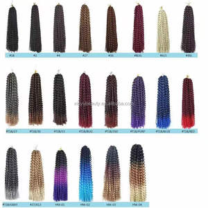 Extensión de trenzas de cabello rizado de aspecto suave y natural con etiqueta privada 3T sintético de alta calidad Ombre Gypsy - Product Image 6