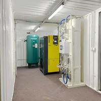 Máquina de Llenado de Cilindros de Oxígeno con Planta Generadora de Oxígeno PSA, Estación de Recarga de Gas Medicinal de Alta Presión para Suministro de Gas