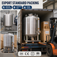 Réservoir de stockage complet en acier inoxydable SUS304/SUS316L pour eau, produits laitiers, boissons, huile alimentaire, avec contrôle de température et revêtement antirouille
