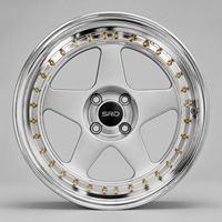 Jantes en aluminium SRD OEM personnalisées, design à 5 branches, 16, 17, 19, 20, 21, 22 pouces, pour la course, le tuning, Nissan, Ford, Honda
