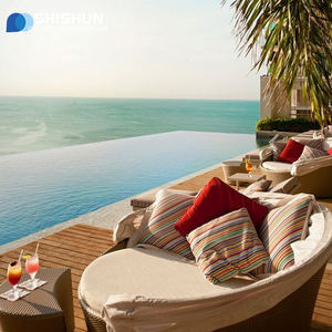 Balcon <span class=keywords><strong>de</strong></span> loisirs canne <span class=keywords><strong>de</strong></span> jardin canapé <span class=keywords><strong>de</strong></span> bronzage extérieur salon <span class=keywords><strong>de</strong></span> <span class=keywords><strong>soleil</strong></span> lit rond et <span class=keywords><strong>auvent</strong></span> - Product Image 5