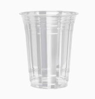 Gobelet jetable en PET transparent 9oz 12oz 16oz 20oz 24oz |   100% recyclable |   Gobelet pour boissons froides, smoothies et bières |   Impression de logo personnalisé