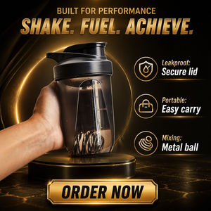Bouteille shaker personnalisée avec logo, portable, en PP, anti-fuite, pour le sport et les voyages, 300 ml - Product Image 6