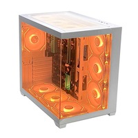 PCOOLING Boîtier Pc pleine tour avec fonctionnement silencieux Intérieur spacieux pour composants haut de gamme et design de flux d'air optimisé