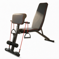CooSport Fitness – Équipement d'entraînement auxiliaire pour sit-ups, banc de musculation pliable à domicile, chaise de presse réglable pour haltères, banc d'exercice