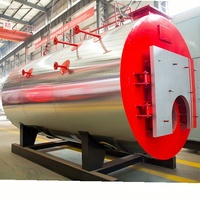 1tonne horizontale chaudière à vapeur diesel de brûleur de gaz de 1.5 tonnes avec la consommation de Lpg