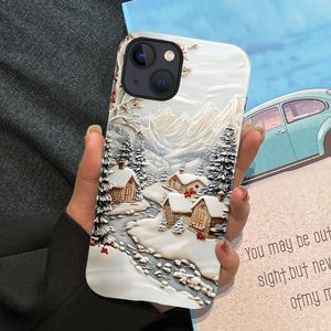เคสโทรศัพท์กันกระแทก 2-in-1 TPU+PC ลายคริสต์มาส 'Cabin After a Heavy Snow' ป้องกันการตกกระแทก - Product Image 5