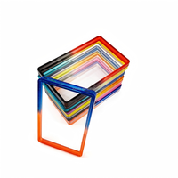 Étui de protection transparent pour cartes gradées (P/S/A/BGS/SGC) en TPU effet arc-en-ciel, avec logo imprimé sérigraphié, style tendance, ajustement universel