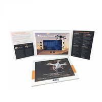 Carte d'invitation numérique avec écran LCD de 7 pouces, impression personnalisée 2026, carte de vœux vidéo, livre vidéo de mariage, brochure vidéo