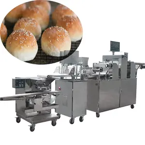 Commercial automatic hamburger bread burger bun egg-yolk puff bread machine line