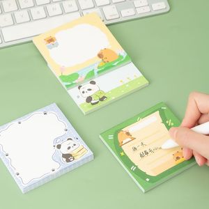 Notes autocollantes en papier à motif de dessin animé, bloc-notes non adhésif, mignon et portable pour un usage quotidien - Product Image 2