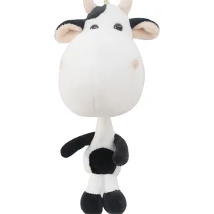 Custom Design Professional Manufacture Supplier Great Quality Cow Plush Key Chain Cute Animal Key Chains