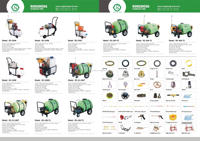 Pompa Semprot HTP Power Sprayer dengan Plunger Kuningan untuk Pertanian, Bertekanan, Nosel Dapat Diatur RS-28D Berkualitas Tinggi
