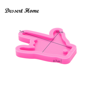 DY0119 — porte-clés signe d'amour brillant, en résine époxy de Silicone, à faire soi-même, <span class=keywords><strong>moule</strong></span> artistique pour Fondant <span class=keywords><strong>au</strong></span> chocolat - Product Image 2