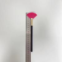 Hot Selling Zacht Synthetisch Haar Gezichtsventilator Borstel Losse Poeder Oogschaduw Borstel Make-Up Borstels Schoonheidstool