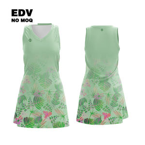 High Quality Custom Designed Breathable Polyester Netball Dress <b>for</b> Adults OEM Sports Wear with Adult Sizes Team Name <b>for</b> Tennis - Product Image 3