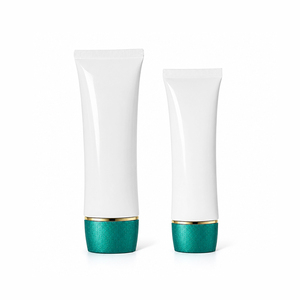 Tubo Exprimible de Plástico Blanco para Cosméticos con Tapa de Rosca para Productos de Belleza, Crema BB, Protector Solar - Product Image 2