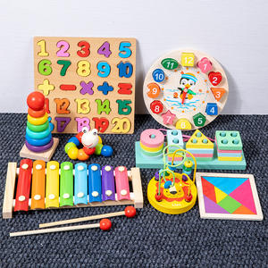 친환경 몬테소리 실로폰 모양 분류 퍼즐 콤보 11피스 초기 학습 음악 인지 활동 세트 - Product Image 3