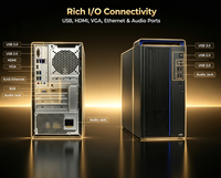 Ordinateur de bureau professionnel Hairuichuang, configuration personnalisée, 16 Go DDR4, 256 Go SSD + 1 To HDD, ensemble complet, directement de l'usine