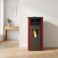 Estufa de Pellets Independiente Moderna para Interiores PANSEE 10KW PS-100 con Calefacción por Combustión, Producto de Categoría Premium