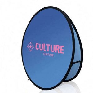 Custom Designed Portable Outdoor Sports Advertising Banner Stand Portable <b>Frame</b> Circle Pop High Visibility for Business Flags - Product Image 1