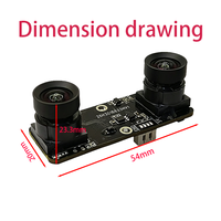 Module de caméra USB2.0 4MP à obturateur global, sortie d'images synchronisées 1080P 190 °   Vision grand angle pour la vision stéréoscopique industrielle double