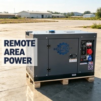Générateur diesel silencieux de petite taille 5KW à 8KW, approvisionnement direct usine, ATS AVR intelligent, alimentation portable pour la famille et les activités de plein air