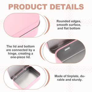 Hot Selling Large Food Grade <b>Cookies</b> Rectangle Tin Can Custom Printed Metal Lunch Hinge Tin <b>Box</b> Vintage Metal <b>Box</b> for Food - Product Image 3
