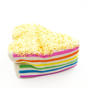 Juguetes antiestrés de PU de rebote lento, tipo pastel arcoíris jumbo, Kawaii, de espuma, con forma de comida, venta al por mayor - Product Image 5