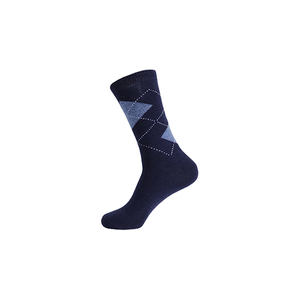Calzini da uomo in lana a metà polpaccio per la stagione invernale alla moda su misura in maglia Argyle stile Casual per il commercio all'ingrosso - Product Image 3