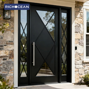 Porta d'Ingresso di Lusso Richocean in Alluminio, Stile Lamborghini, Antiproiettile e Antieffrazione per Residenze - Product Image 6